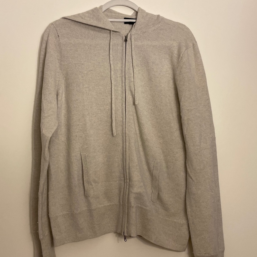 J. Crew Everyday Cashmere Zip-Front Hoodie